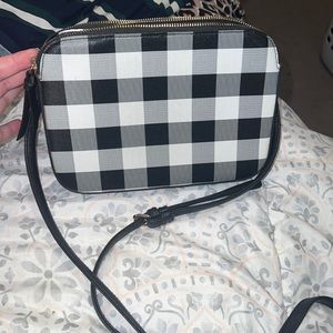 Black and white crossbody